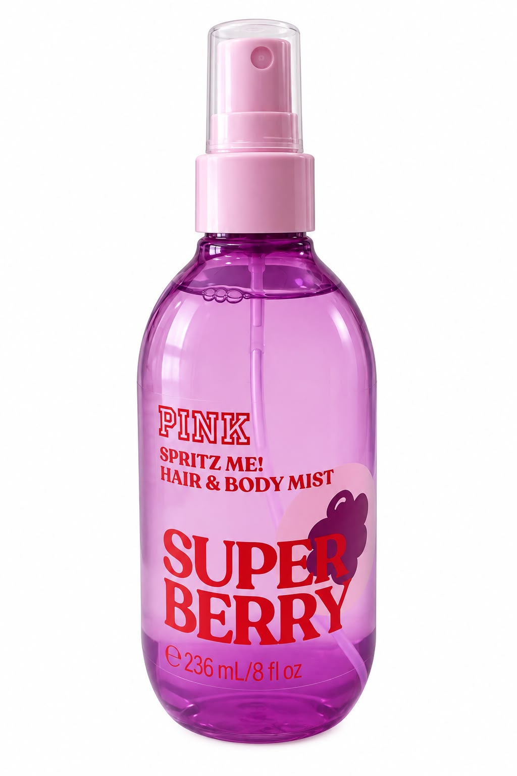 PINK Super Berry Hair and Body Mist 236 ml